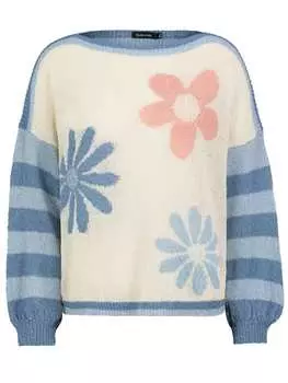 Пуловер Sublevel, цвет hellblau/creme