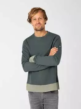 Пуловер super.natural, темно-зеленый