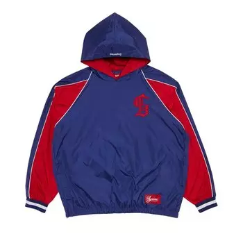 Пуловер Supreme Hooded Warm Up Pullover, синий