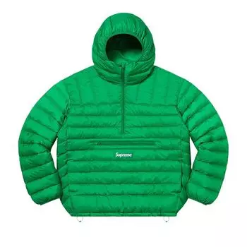 Пуловер Supreme Micro Down Half Zip Hooded Pullover 'Green', зеленый
