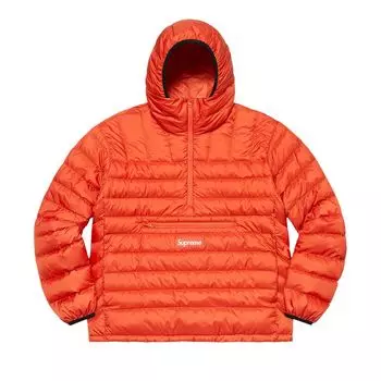 Пуловер Supreme Micro Down Half Zip Hooded Pullover 'Dark Orange', оранжевый