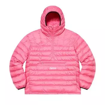 Пуловер Supreme Micro Down Half Zip Hooded Pullover 'Pink', розовый