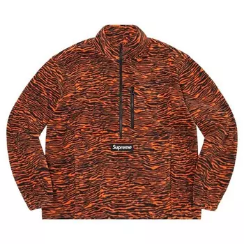 Пуловер Supreme Polartec Half Zip Pullover Tiger, оранжевый