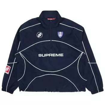 Пуловер Supreme Reflective Piping Pullover Navy, синий