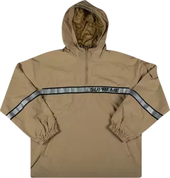 Пуловер Supreme Reflective Taping Hooded Pullover 'Tan', загар