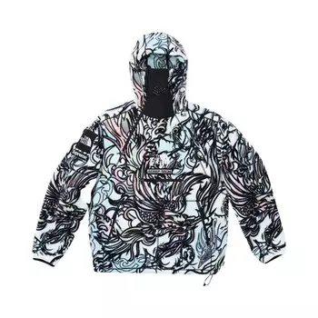 Пуловер Supreme x The North Face Steep Tech Fleece Pullover Multicolor Dragon, разноцветный