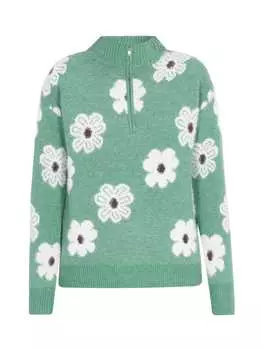 Пуловер Swirly Sweater, зеленый