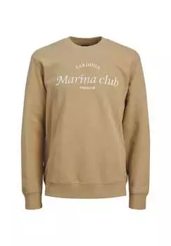 Пуловер свитшот Ocean Club Jack & Jones, бежевый