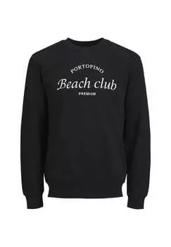 Пуловер свитшот Ocean Club Jack & Jones, черный