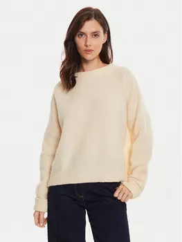 Пуловер свободного кроя American Vintage, бежевый