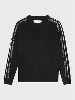 Пуловер свободного кроя Calvin Klein, черный