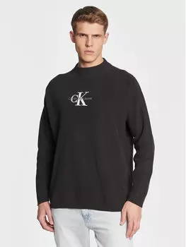 Пуловер свободного кроя Calvin Klein, черный