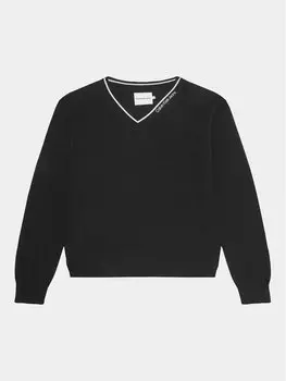 Пуловер свободного кроя Calvin Klein, черный