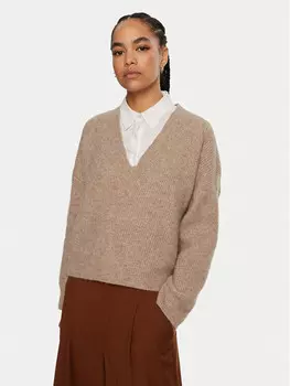 Пуловер свободного кроя Gestuz, бежевый
