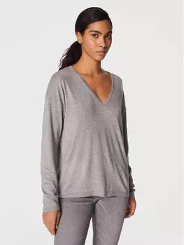 Пуловер свободного кроя Ichi, серый