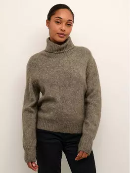 Пуловер свободного кроя Kaffe, бежевый