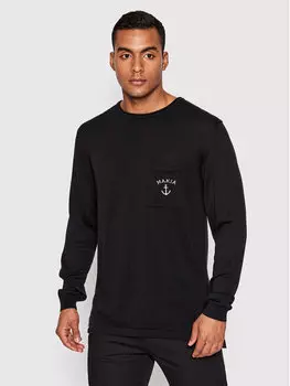 Пуловер свободного кроя Makia, черный