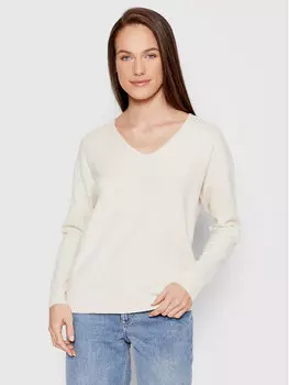 Пуловер свободного кроя Only, бежевый