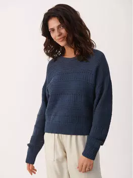 Пуловер свободного кроя Part Two, синий