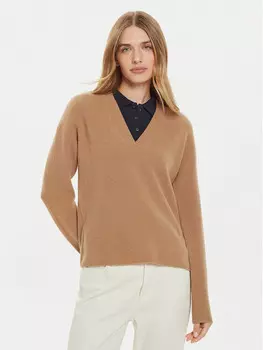 Пуловер свободного кроя Tommy Hilfiger, бежевый