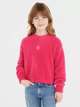 Пуловер свободного кроя Tommy Hilfiger, розовый