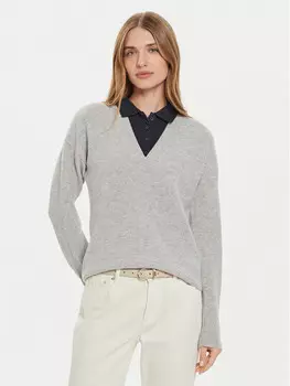 Пуловер свободного кроя Tommy Hilfiger, серый
