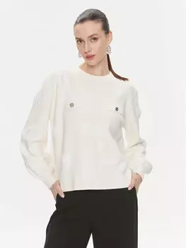 Пуловер свободного кроя Twinset, экрю