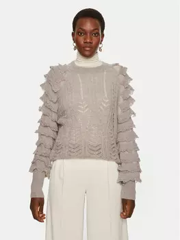 Пуловер свободного кроя Twinset, серый