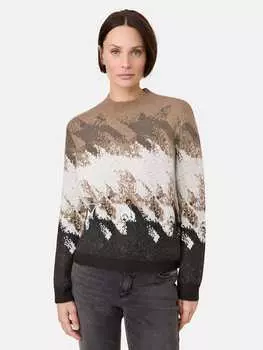 Пуловер TAIFUN, цвет camel/schwarz