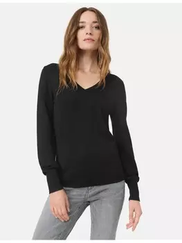 Пуловер TAIFUN Langarm Rundhals, черный