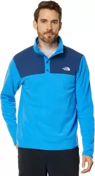 Пуловер TKA Glacier с застежкой на воротнике The North Face, цвет Shady Blue/Super Sonic Blue