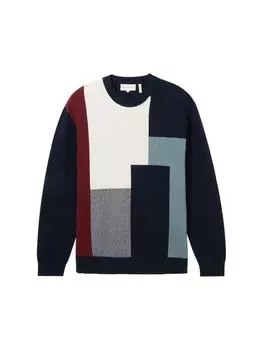Пуловер Tom Tailor, цвет knitted multi color block