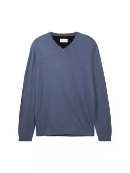 Пуловер Tom Tailor, цвет vintage indigo blue melange