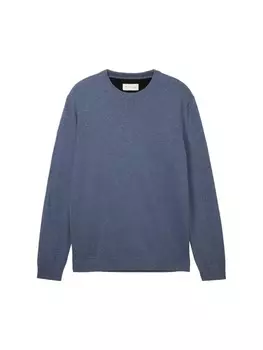 Пуловер Tom Tailor, цвет vintage indigo blue melange