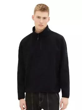 Пуловер TOM TAILOR Denim FLEECE SWEAT, черный