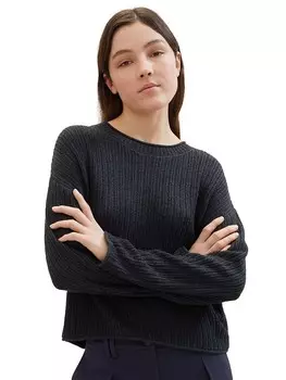 Пуловер TOM TAILOR Denim, темно-синий