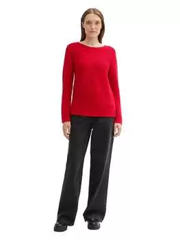 Пуловер Tom Tailor, красный