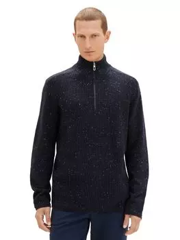 Пуловер Tom Tailor NEPS STRUCTURED, синий