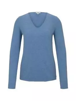 Пуловер Tom Tailor, синий