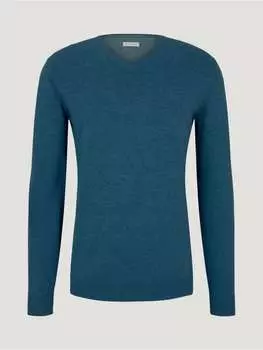 Пуловер Tom Tailor, темно-синий