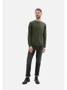 Пуловер Tom Tailor, зеленый