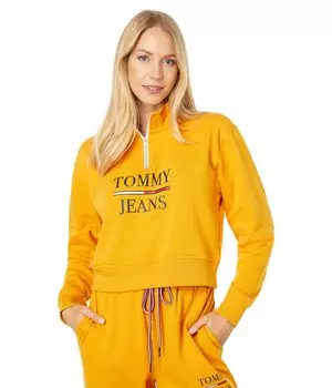 Пуловер Tommy Jeans, 1/2 Zip Crop Pullover