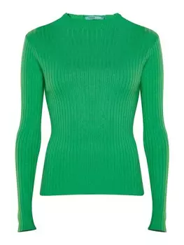 Пуловер TOOCHE Langarm Pulli Gerippt, зеленый