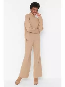 Пуловер trendyol 2tlg. Outfit, бежевый