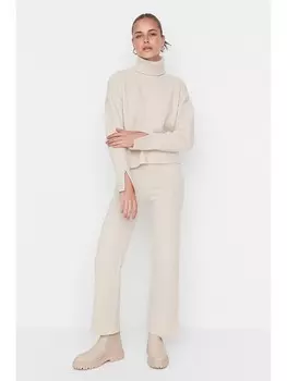 Пуловер trendyol 2tlg. Outfit, бежевый