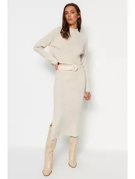 Пуловер trendyol 2tlg Outfit, кремовый