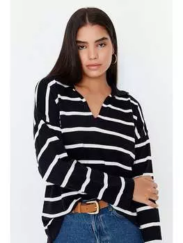 Пуловер trendyol, черный/белый