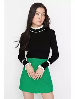 Пуловер trendyol, черный/белый