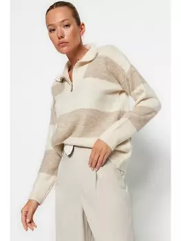 Пуловер trendyol, цвет beige/hellbraun