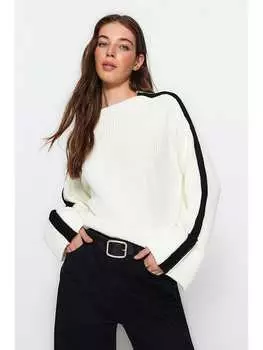 Пуловер trendyol, цвет creme/schwarz
